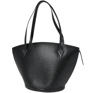 Louis Vuitton Saint Jacques Shopping Shoulder Bag Tote Epi Noir Black